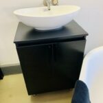 600 Floor Black Vanity